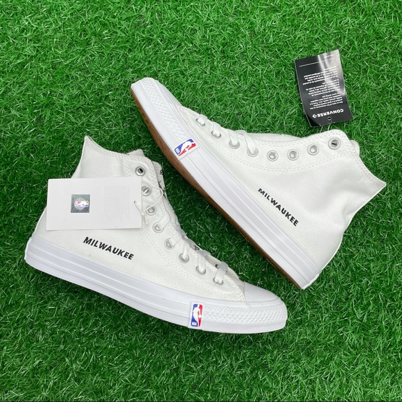Converse All Star Chuck Taylor Ctas Hi Bucks NBA - Picture 7 of 9